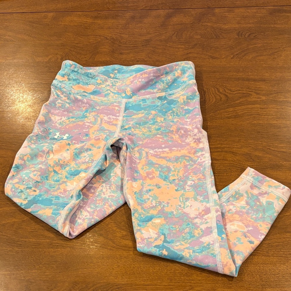 Under Armour Kids Leggings - Pink and Blue Swirl